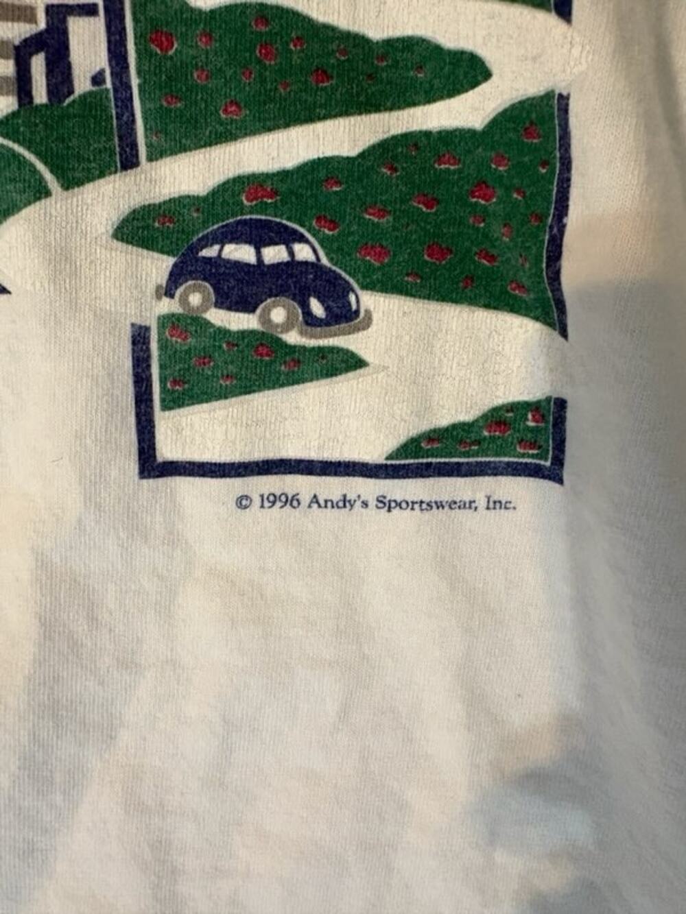 GURK SPORT Vintage 90s San Francisco Graphic Tee Mens XL White - Picture 3 of 6